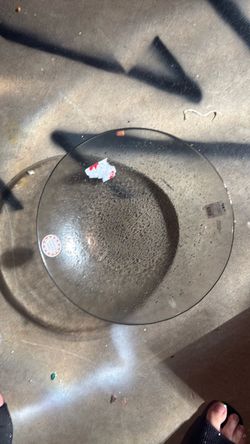 Round Clear Glass disk bowl