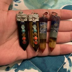 Chakra Pendants With Necklace( Sold Each Separately)