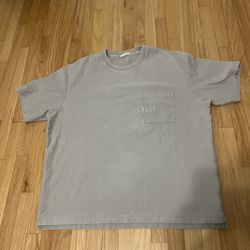 Kith Quinn Pocket Shirt XL Boxy Fit Faded Distressed Look Thick Heavy