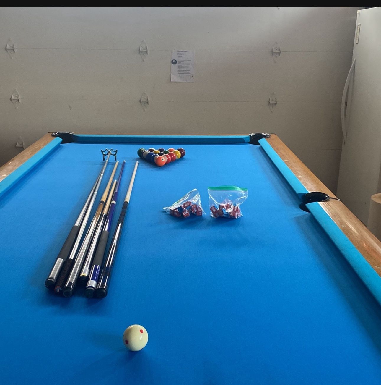 Slate Pool Table 9’ Brunswick
