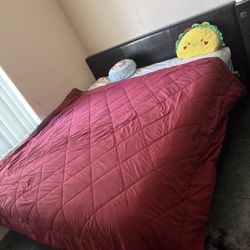Black Bedframe With Mattress 