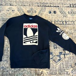 Adidas Crewneck Sweatshirt With Side Zipper