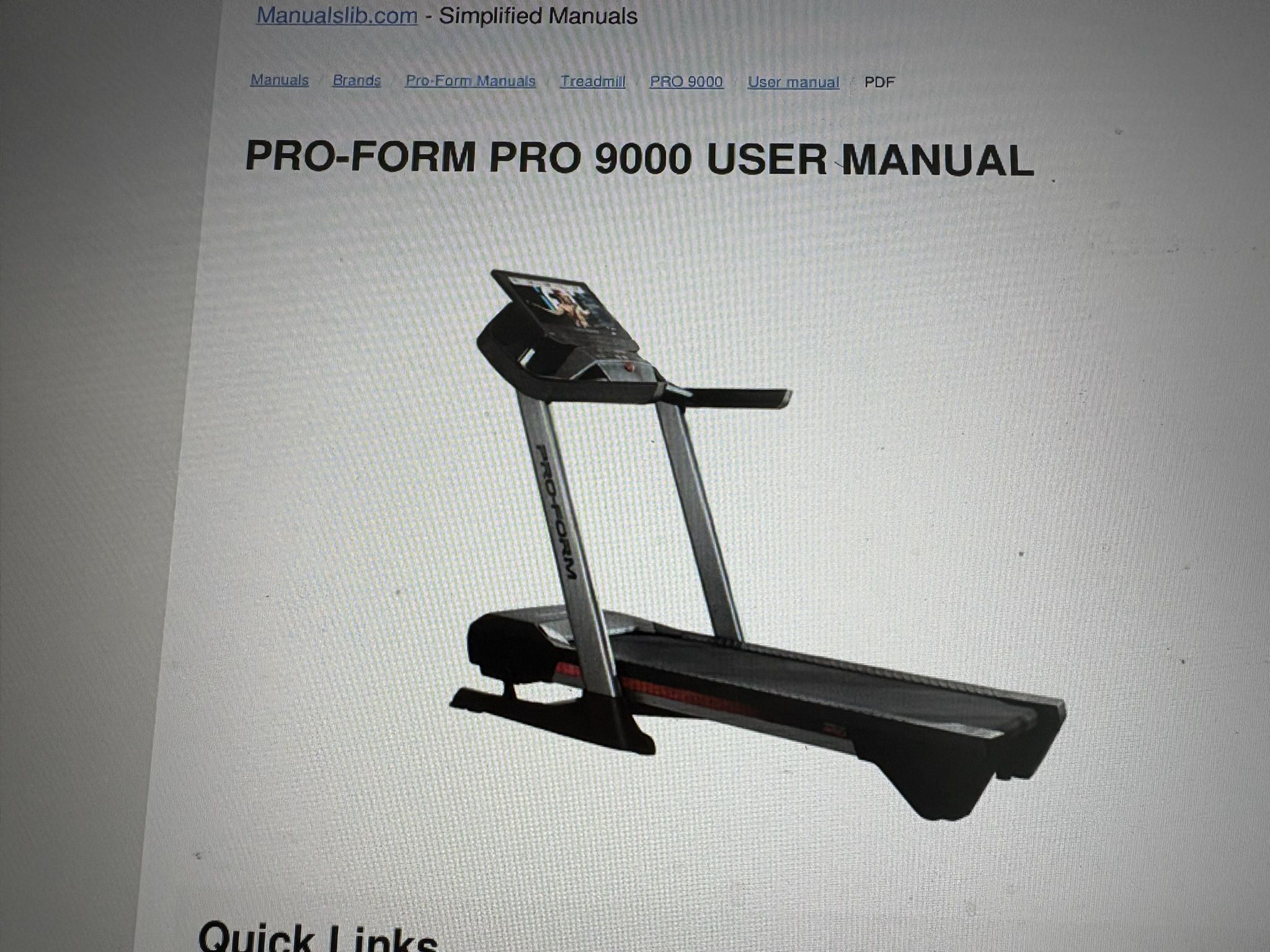 Pro-Form Treadmill