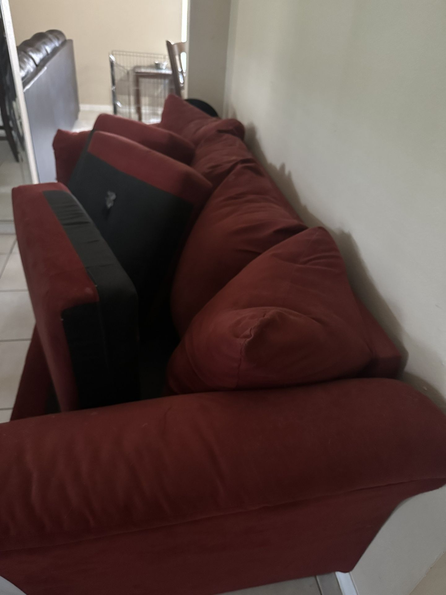 Red Microfiber Couches