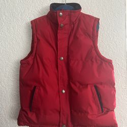 Kids, Red Puffer Vest. Size 7 Youth. Gioberti