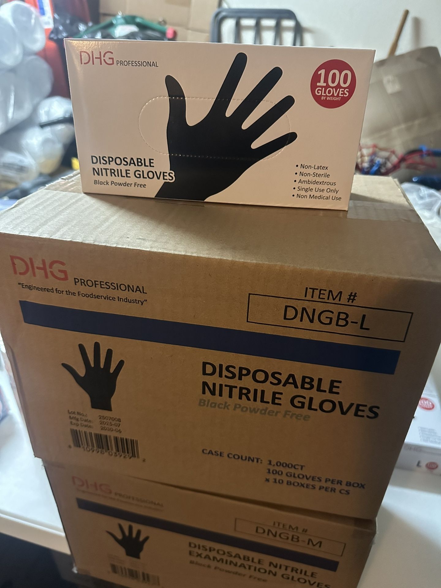 Disposable Black Gloves