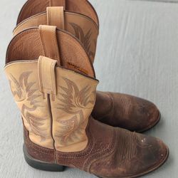 Ariat ATS Pro Western Cowboy Boots Men’s Size 8D Brown/Tan Leather