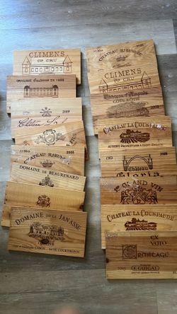 Wine crate panels