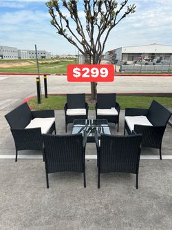 8-Piece Outdoor Wicker Patio Furniture Set