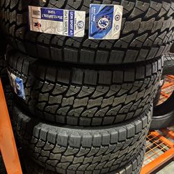 Set of four (4) 35X12.50R20 Lionsport A/T with free  Mount and Balance 35-12.50-20
