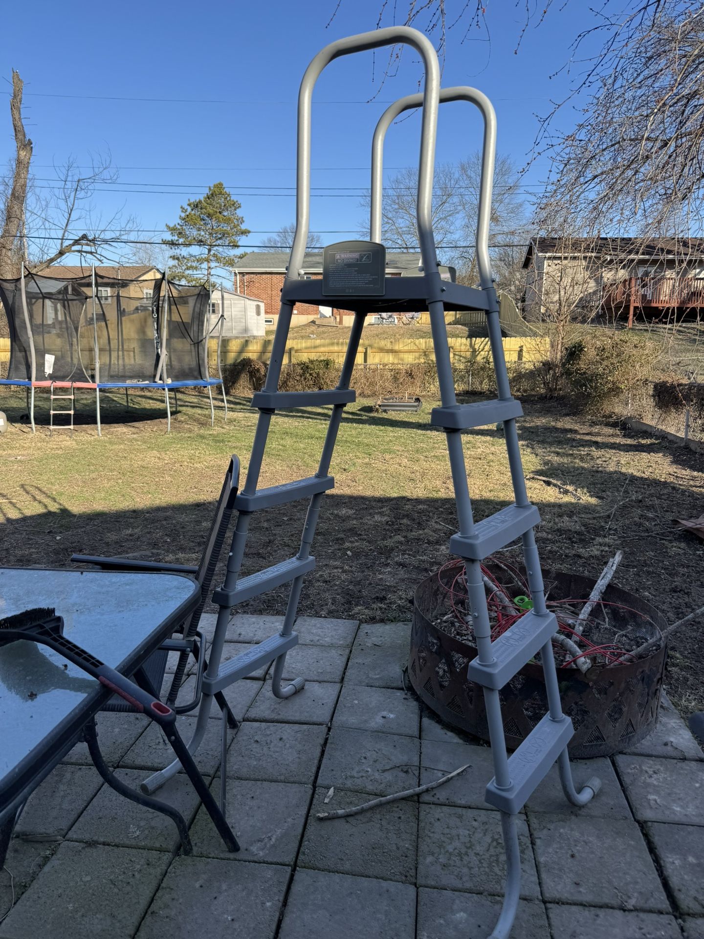 Above Ground Pool Ladder With Platform