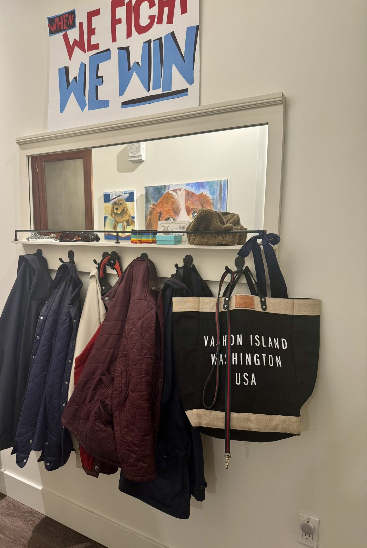 Pottery Barn Mirror And Coat Rack