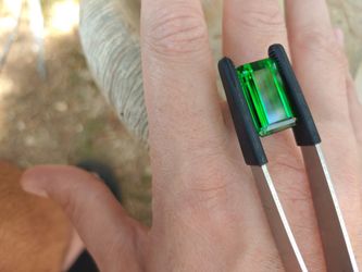 Top Quality Clean 19.83 Carat GIA Certified Natural Green Tourmaline