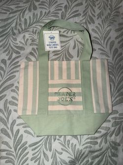 Trader Joe’s striped mini canvas tote