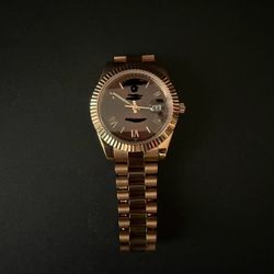 Rose Gold Luxury Watch 