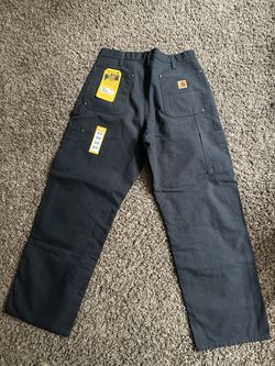 Carhartt Loose-Fit Washed-Duck Double-Front Utility Work Pants for Men