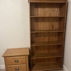 Night Stand And Book Case 