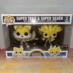 Super Tails and Super Silver Funko