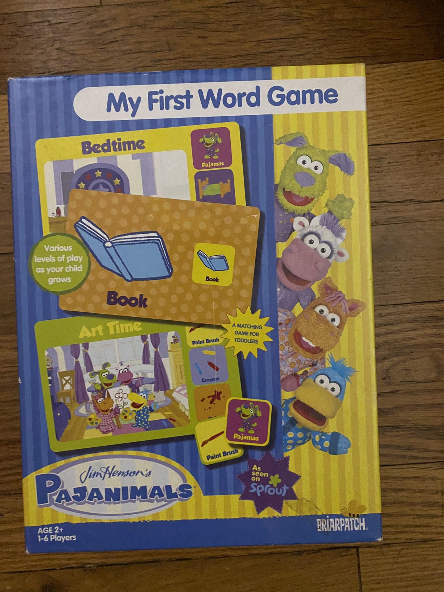 My first word game pjanimals jim henson board game learning