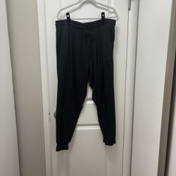 Black Soft Lounge Joggers Sweatpants With Pockets