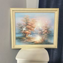 Original Oil Painting – Signed S. Dopyera – 24x20  / with frame 29x25 - 