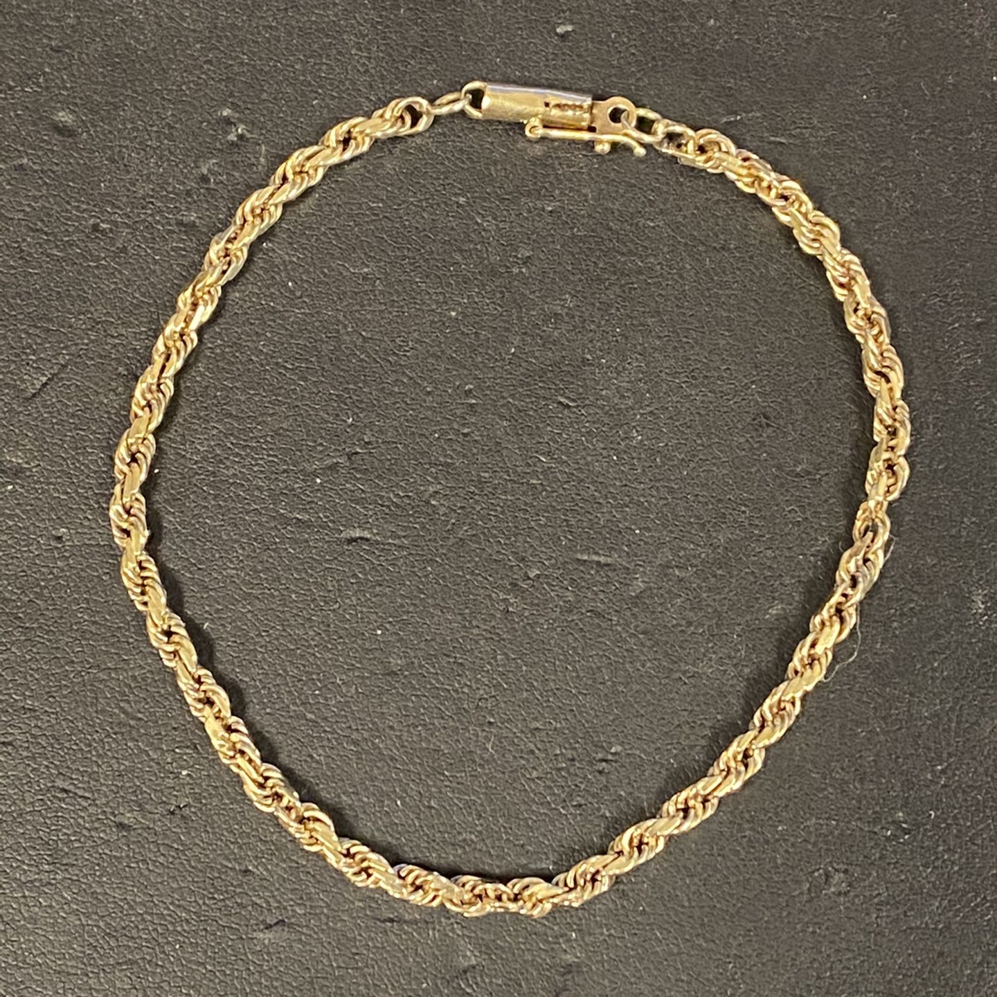 10k Gold Rope Bracelet