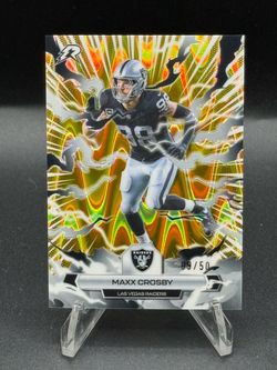 2025 Topps Resurgence Gold Power Surge #53 Maxx Crosby #/50