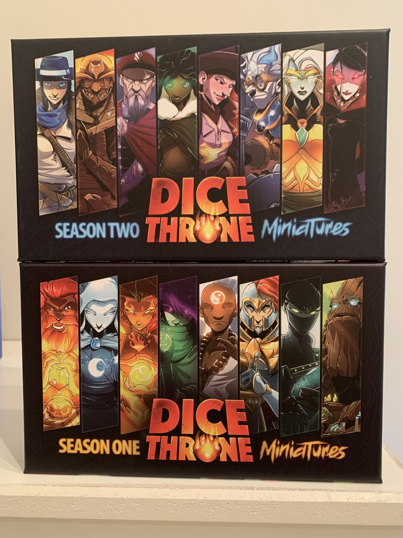 Dice Throne Season 1 & 2 miniatures