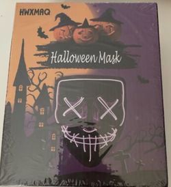 halloween led light up mask party carnival pink HWXMAQ