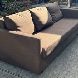 Brown IKEA Convertible Couch