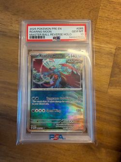 *NEW* PSA Gem Mint 10 Roaring Moon #065 PRE