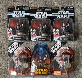 Star Wars Coruscant Guard Clone Shock Trooper Lot 6 Figures