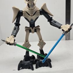 Star Wars General Grievous 10" Action Figure Force Battlers Clone Wars - 2009 Kids Toy Man Cave Collectibles Retro Sci-fi  star Trek