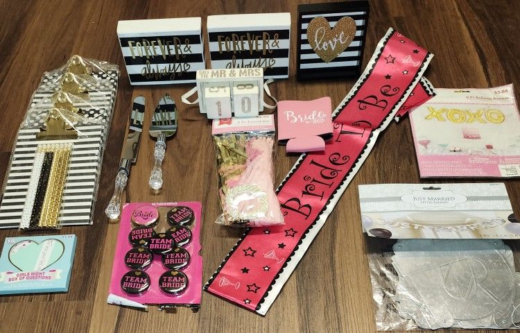 Lot of Bachelorette Party and Wedding Decorations, Most NWT/New in Package