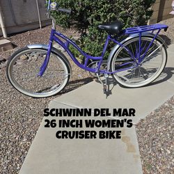 26 INCH SCHWINN DEL MAR BEACH CRUISER
