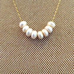 Natural Small 8 Pears Beads Chic Elegant Necklace