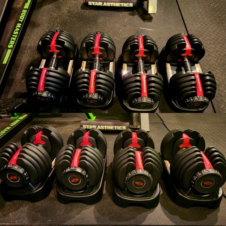 BOWFLEX DUMBBELLS 552 ADJUSTABLE DUMBBELL SELECTTECH WEIGHTS