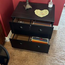 Wood Locking File Cabinet #2