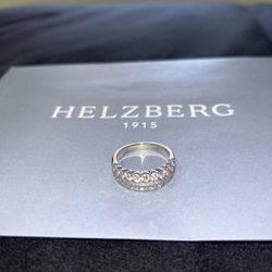 Zac Posen Ring 14KW 1 7/8CTW DIA/SAPH LE BAND