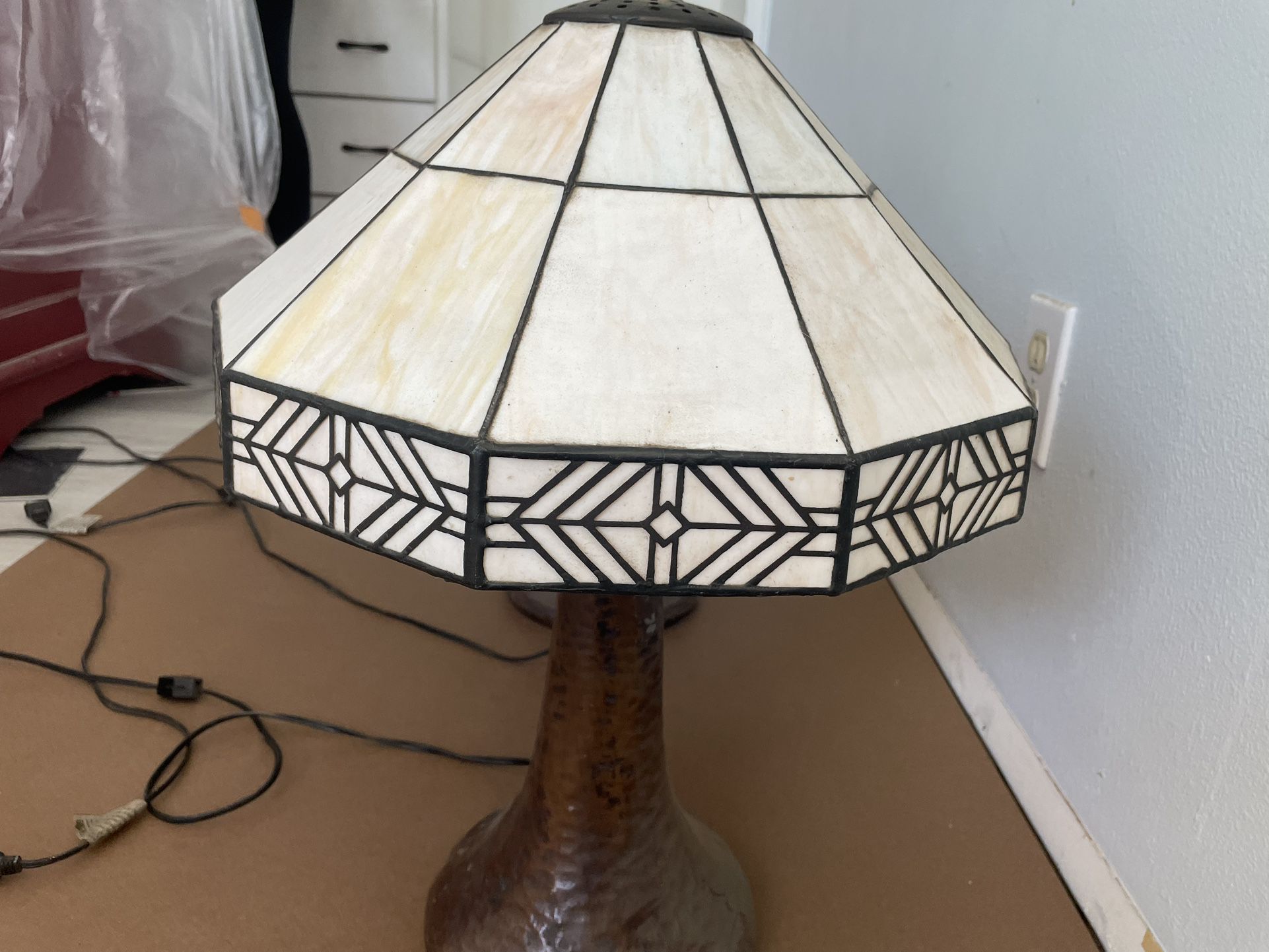 Leaded Glass Matching Lamps