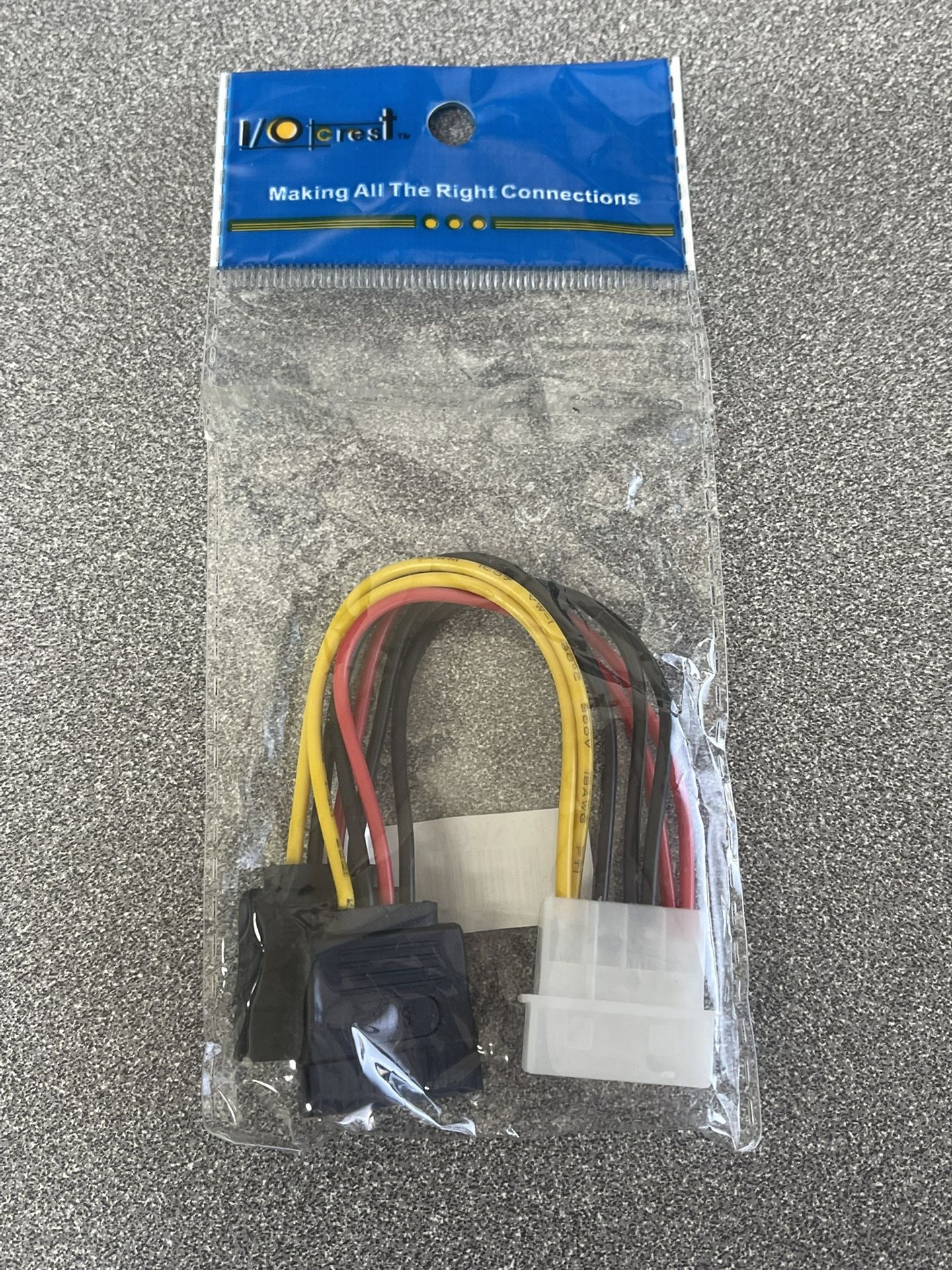 I/O Crest Molex To Dual SATA adapter