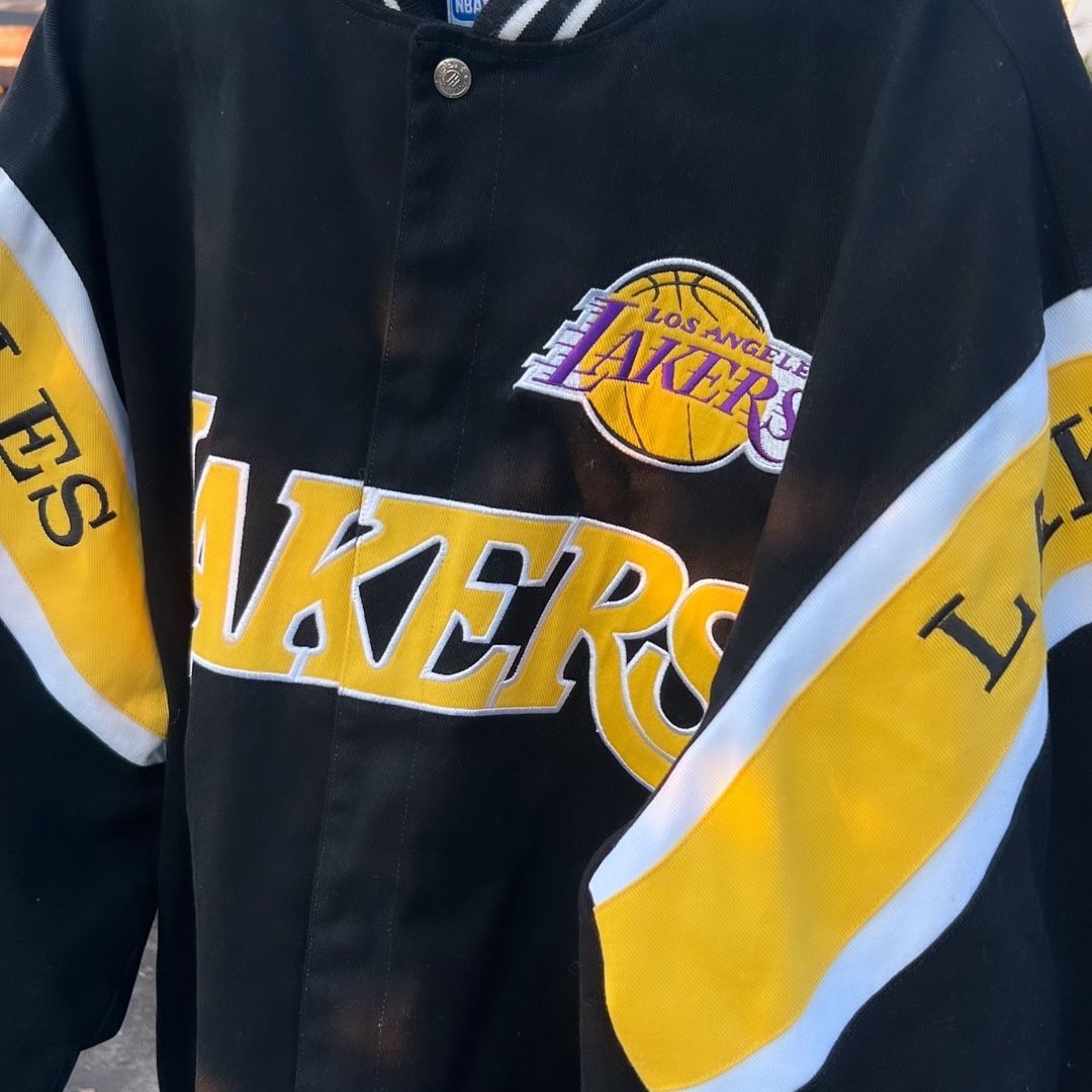 Jeff Hamilton Los Angeles Lakers NBA Varsity Jacket