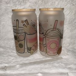 Frosted Glass Cans