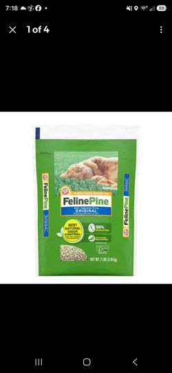 Feline Pine Original Non-Clumping Cat Litter 7 lbs