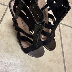 Carvela Womens Kunning Zip-detail Ankle-strap Heels