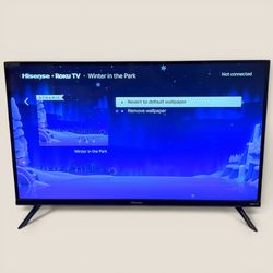 Hisense 32H4G5 32” LED HD Smart Roku TV 720p HDMI USB Wi-Fi Black