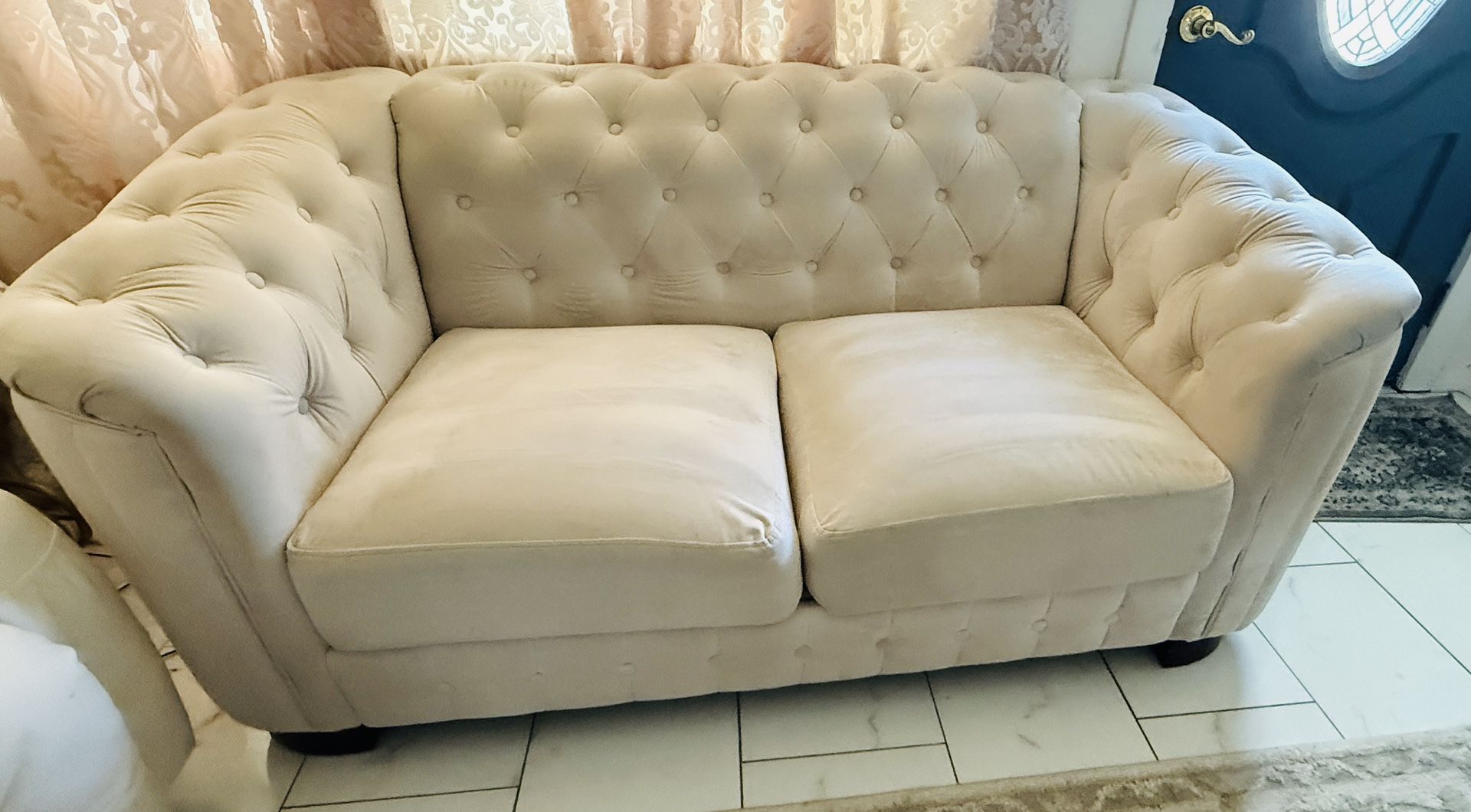Upholstered Two Seater Couch $145