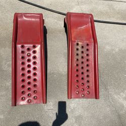 Red Car Ramps 