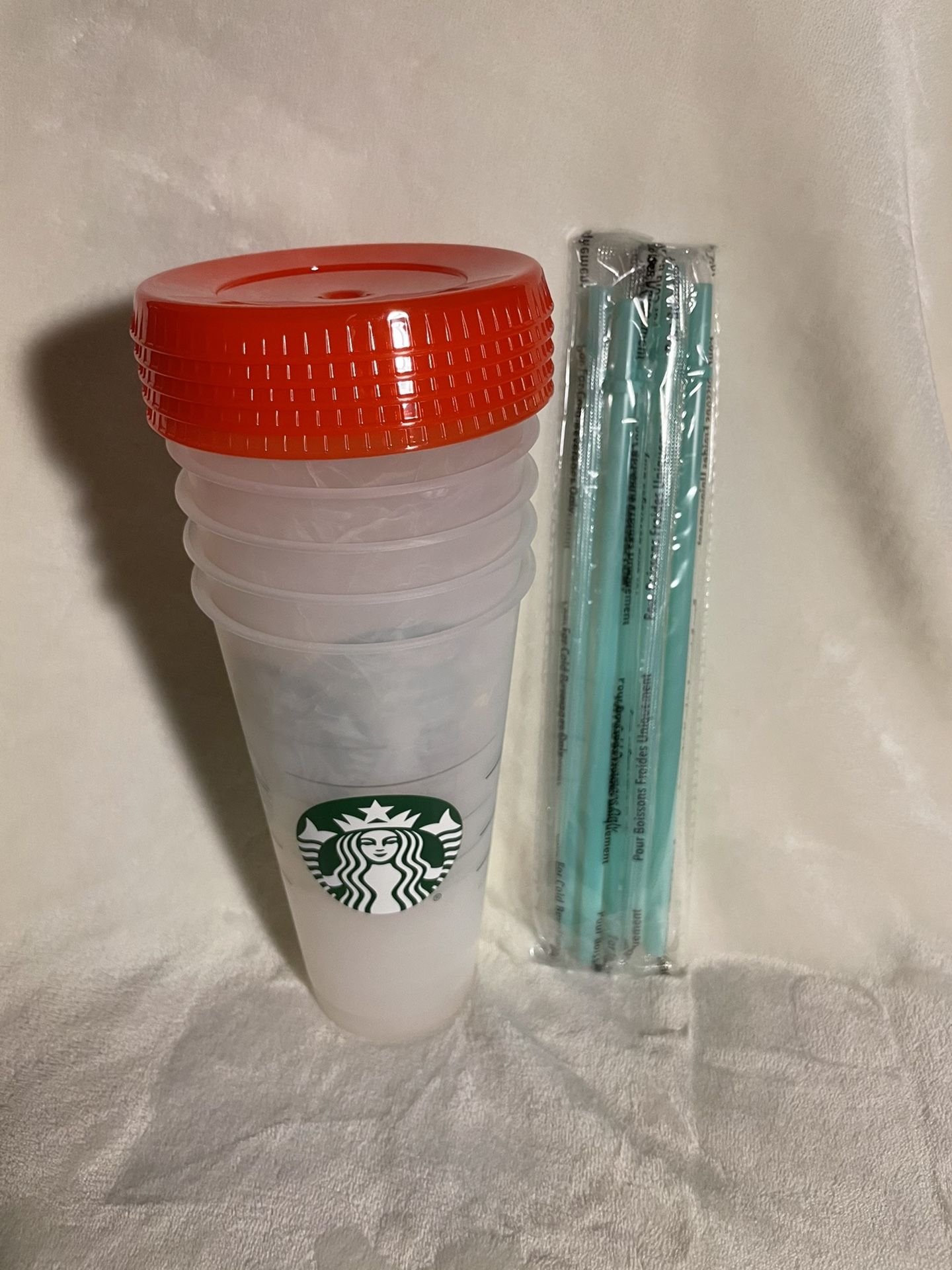 Starbucks New Summer 2021 Individual Swirl Marble Color Changing 24 oz Cold Cups