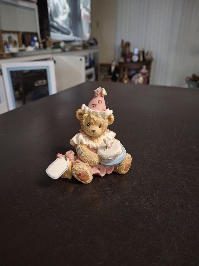 Collectible Cherished Teddies " May All Your Birthday Wishes Come True " Designed By Priscilla Hillman 2001 Item# 864390